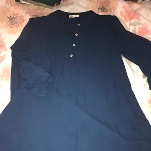 Dark blue dressy button shirt